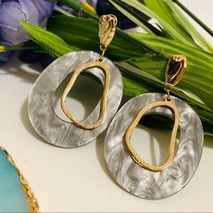 🌺Acrylic Resin Retro Geometric drop earring